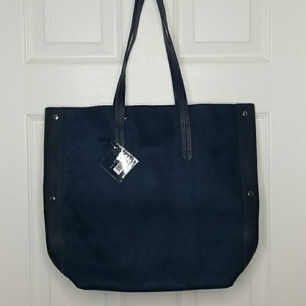 NWT Vegan tote bag blue